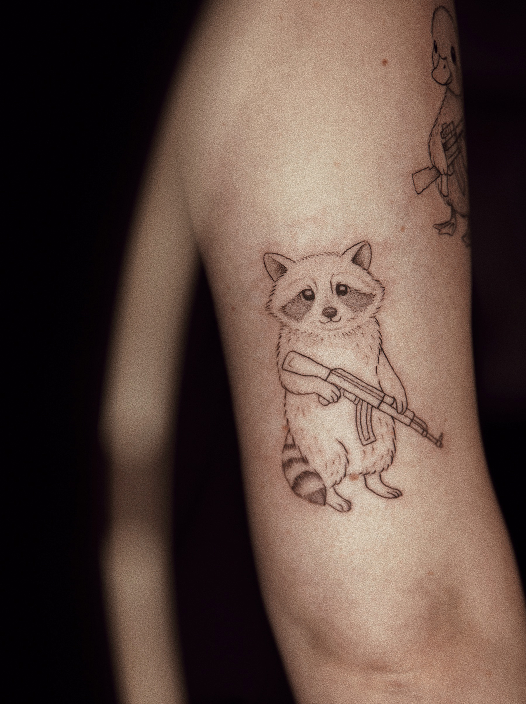 Tatuaż fine line — realizacja nr 1, Diana Wolf Koszalin