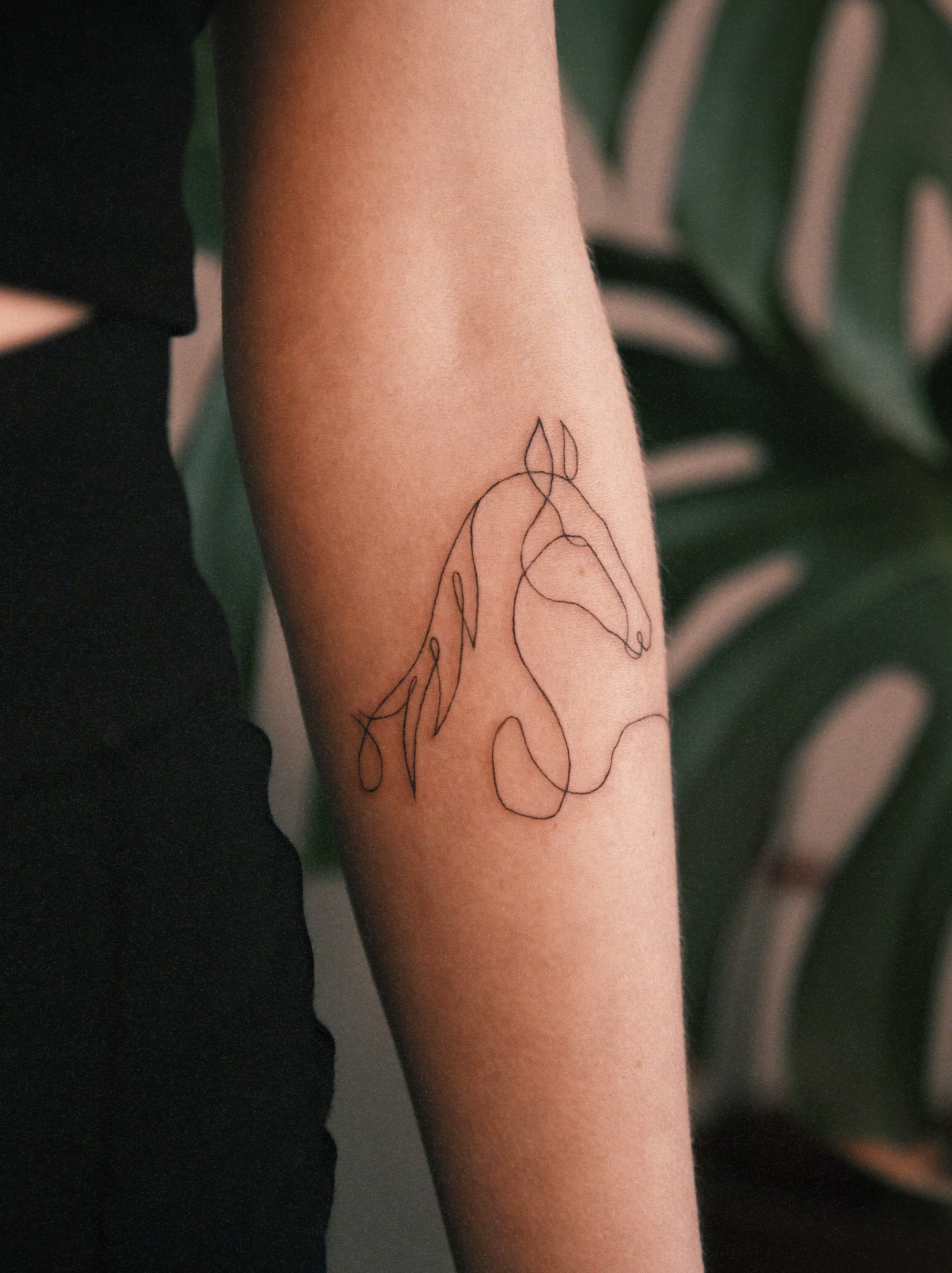 Tatuaż fine line — realizacja nr 3
